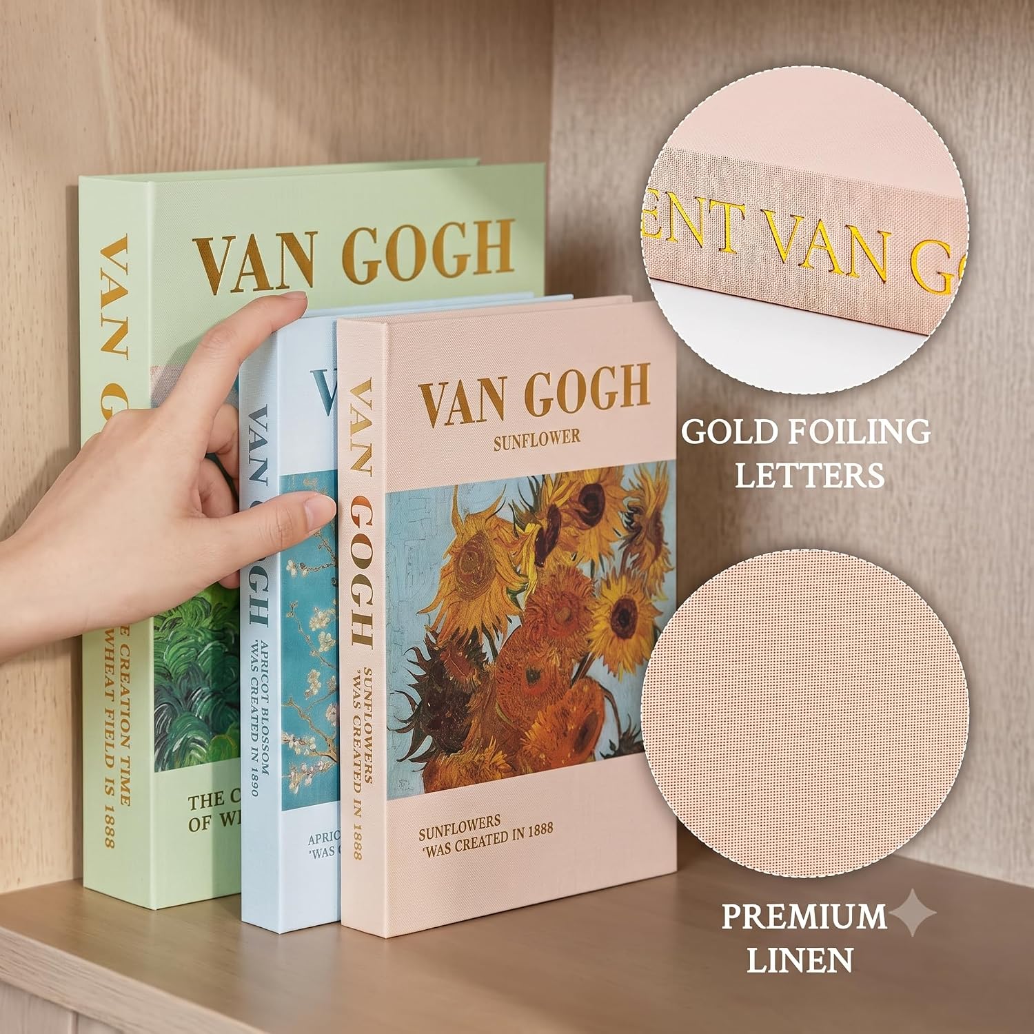 Aesthetic Decorative Books — Set of 3 photo 5