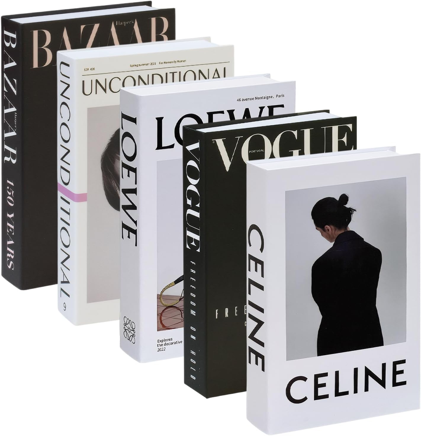 Decorative Fake Books Set — Set of 5 decorative books
