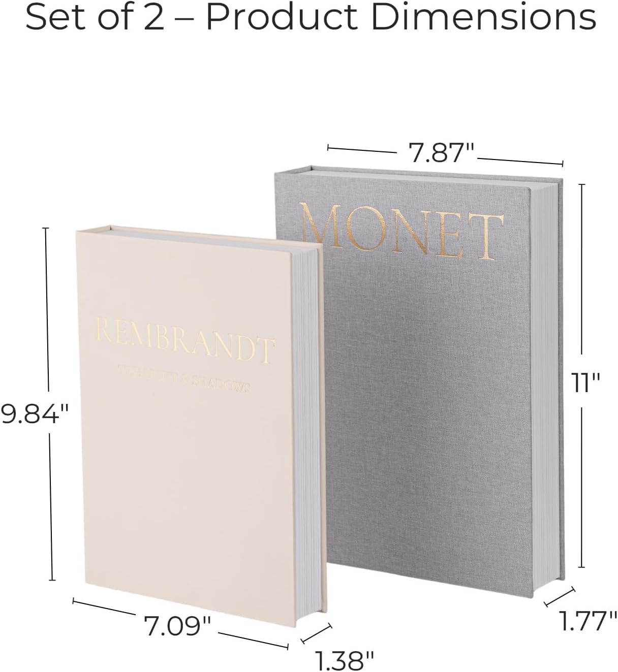 Decorative Books — Set of 2 styled in a home