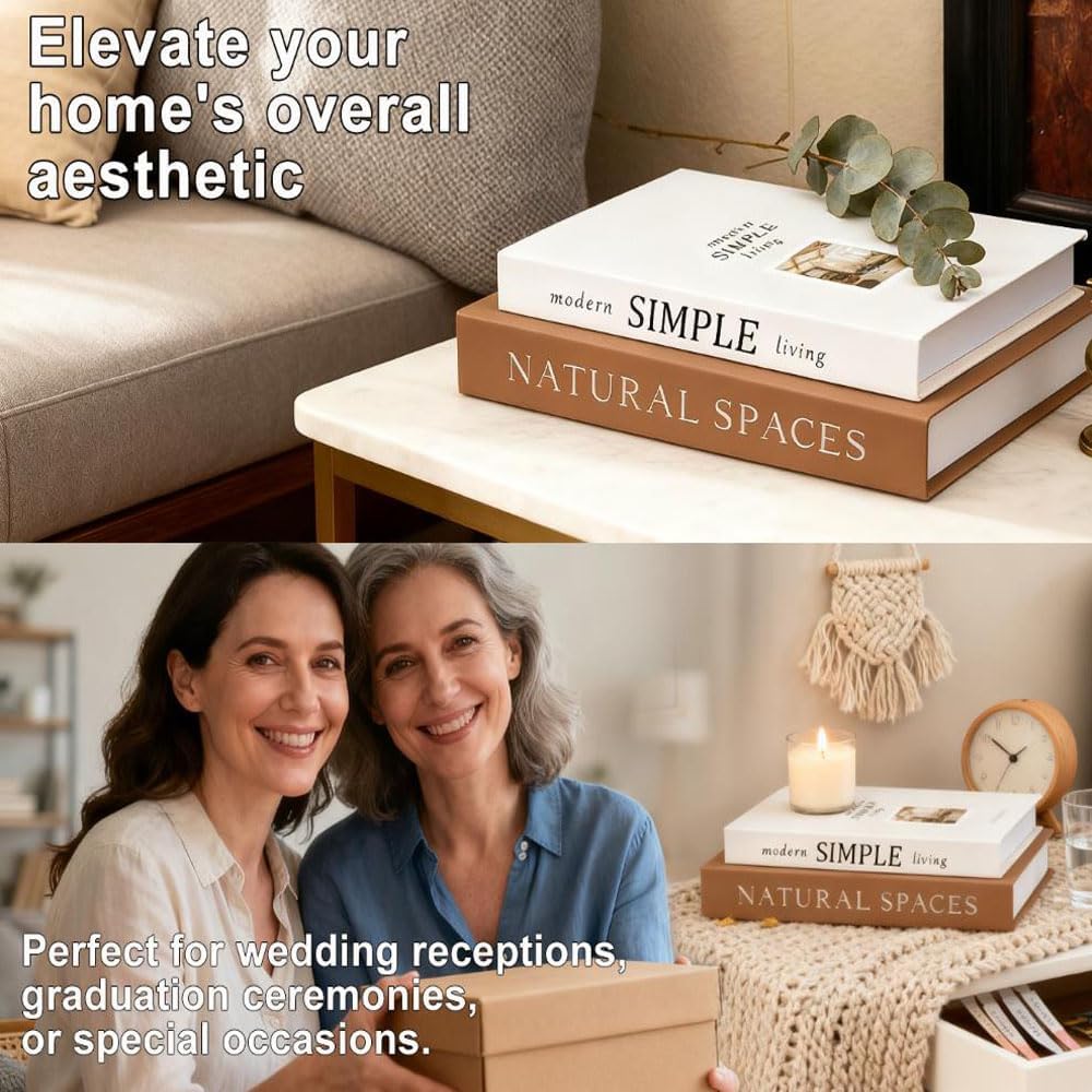 Beautiful Decorative Books — Set of 2 photo 3