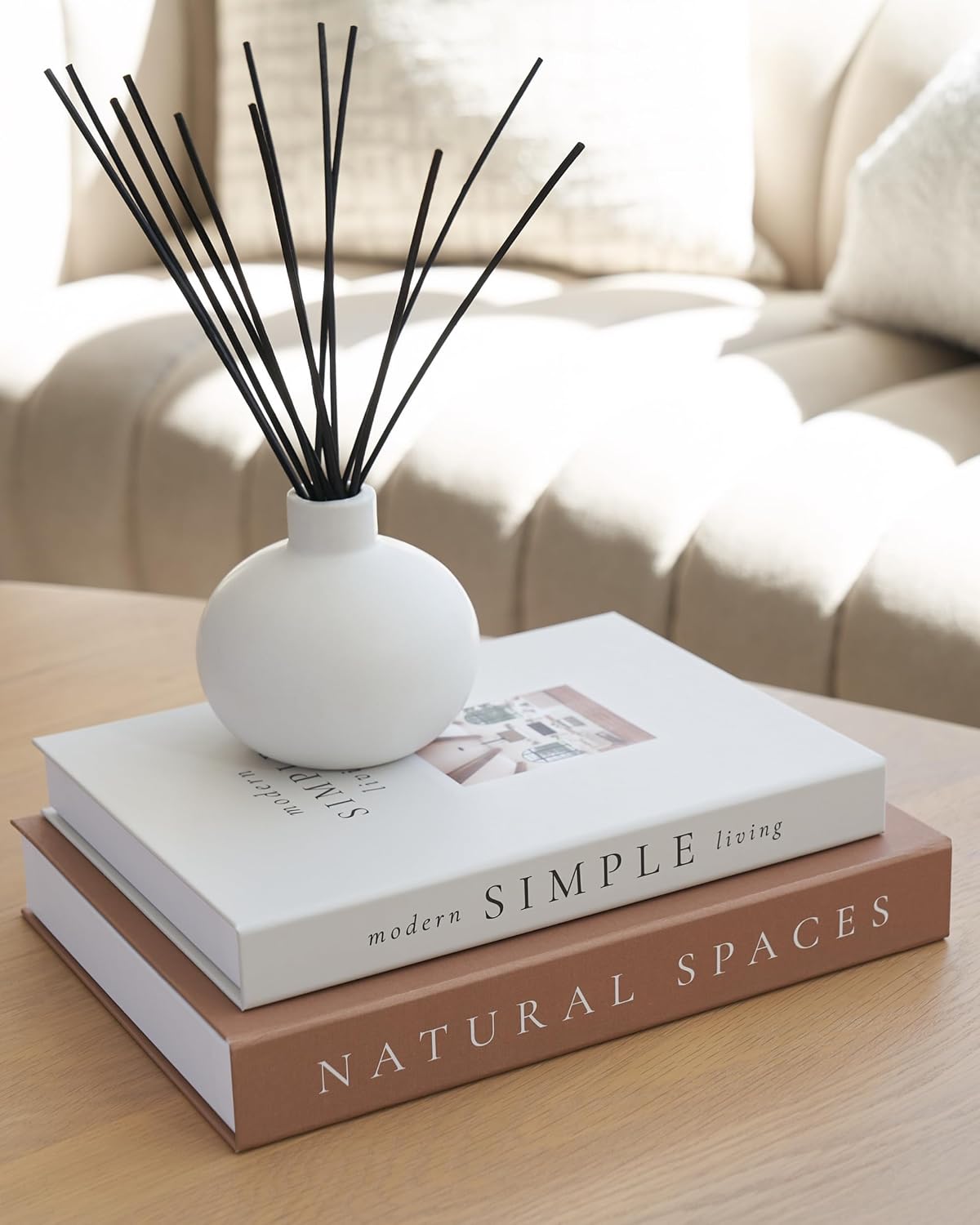 Beautiful Decorative Books — Set of 2 styled in a home