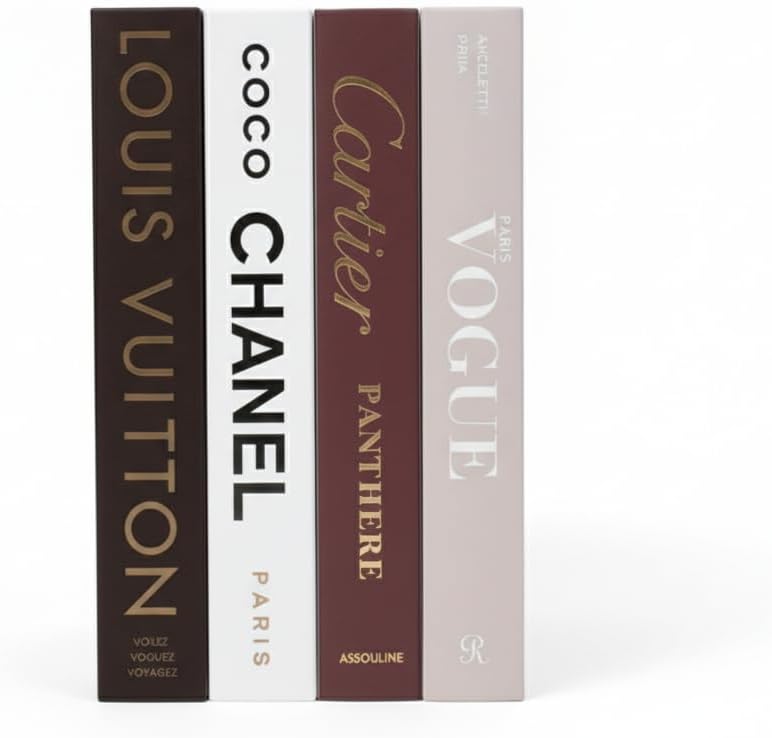 Decorative Books Faux Books — Set of 4 styled in a home