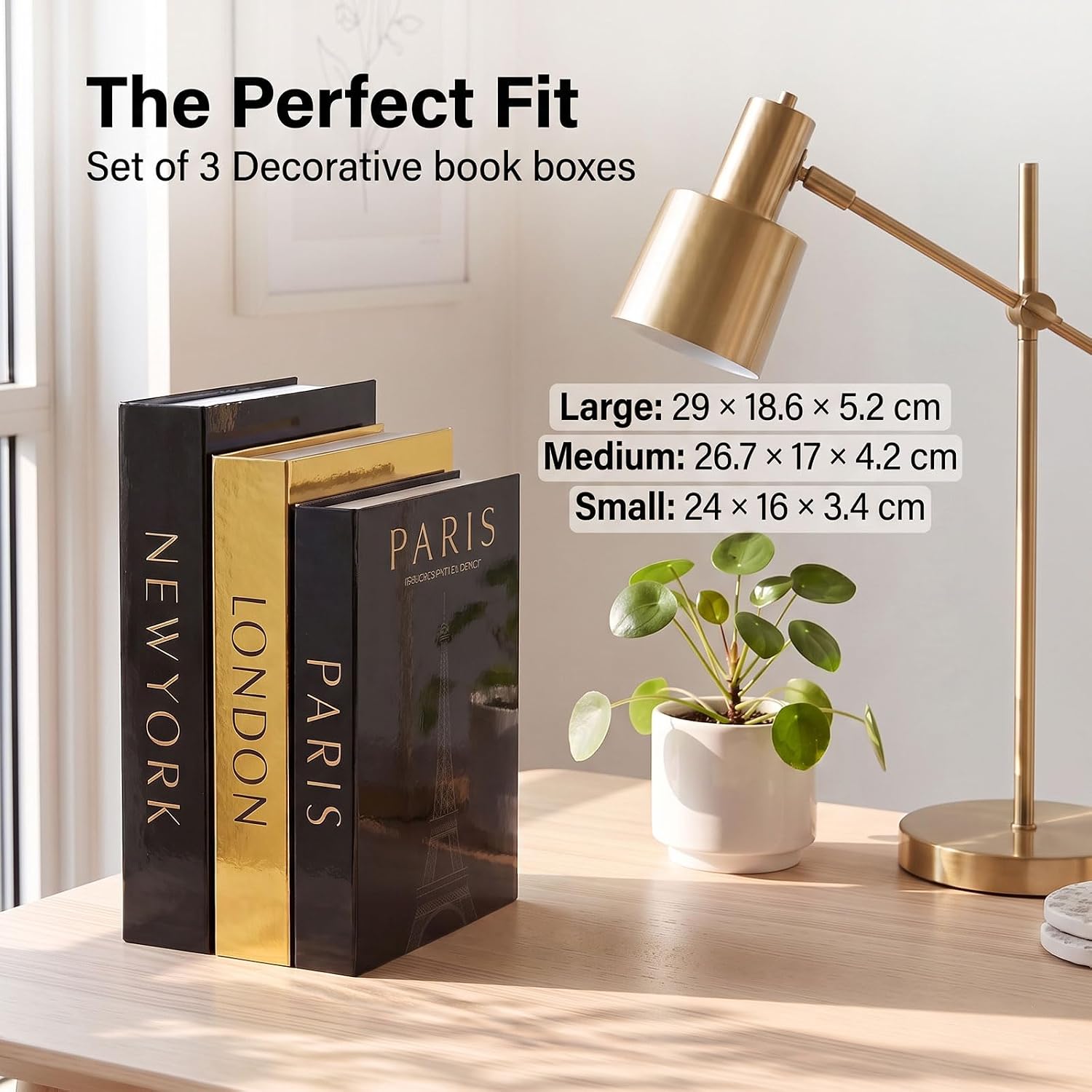 Decorative Book Storage Boxes — Set of 2 photo 6