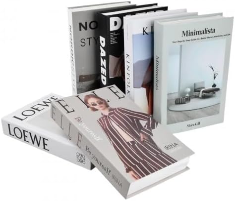 Fashion Fake Books — Set of 6 decorative books