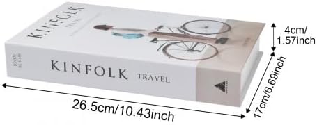 Fashion Fake Books — Set of 6 styled in a home